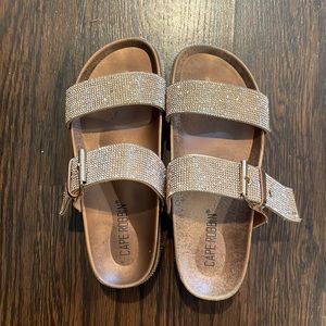 Cape Robbin sparkly platform sandals